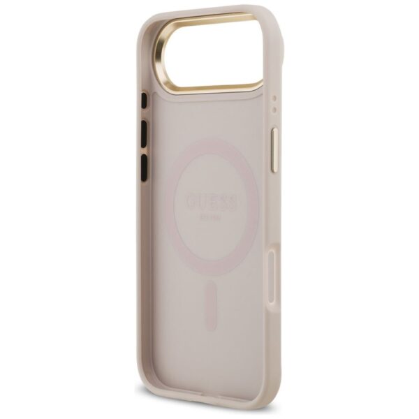 45a4337cc4be7f6b6eb4b3703b10917a GUESS case for IPHONE 17 Air compatible with MagSafe GUHMP17MP4MSEGCP (PU 4G W/ Classic) pink