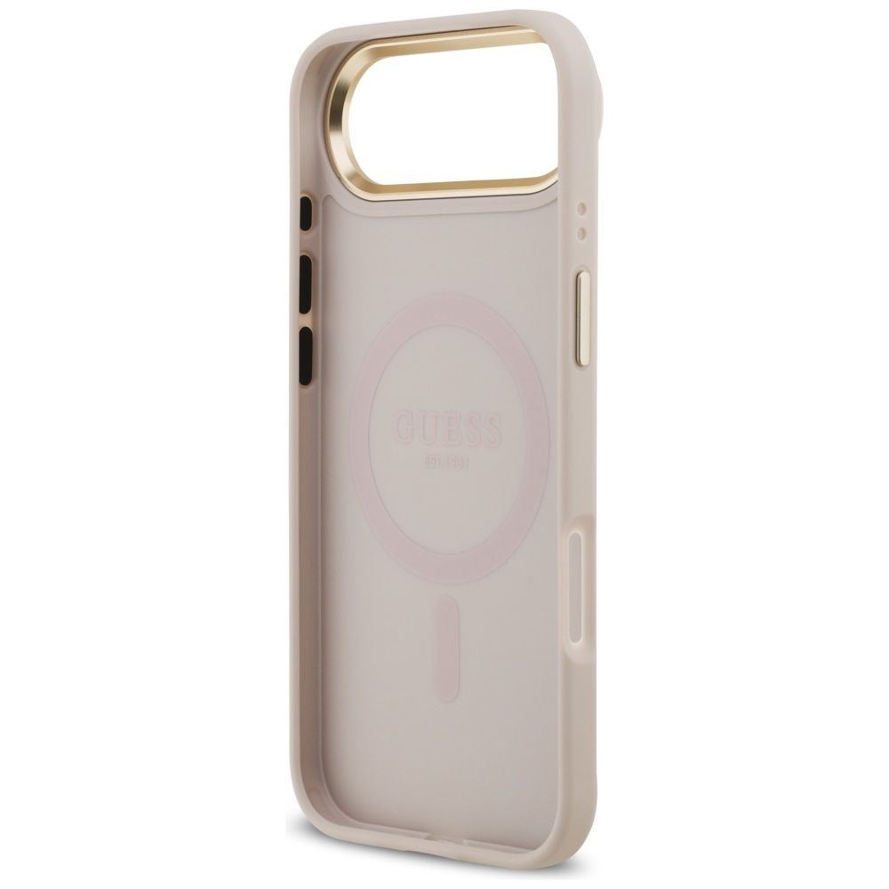 45a4337cc4be7f6b6eb4b3703b10917a GUESS case for IPHONE 17 Air compatible with MagSafe GUHMP17MP4MSEGCP (PU 4G W/ Classic) pink