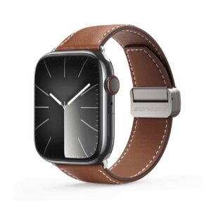 DUX DUCIS strap YA genuine leather for Apple Watch 42 / 44 / 45 / 49 mm brown