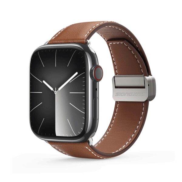 DUX DUCIS strap YA genuine leather for Apple Watch 42 / 44 / 45 / 49 mm brown