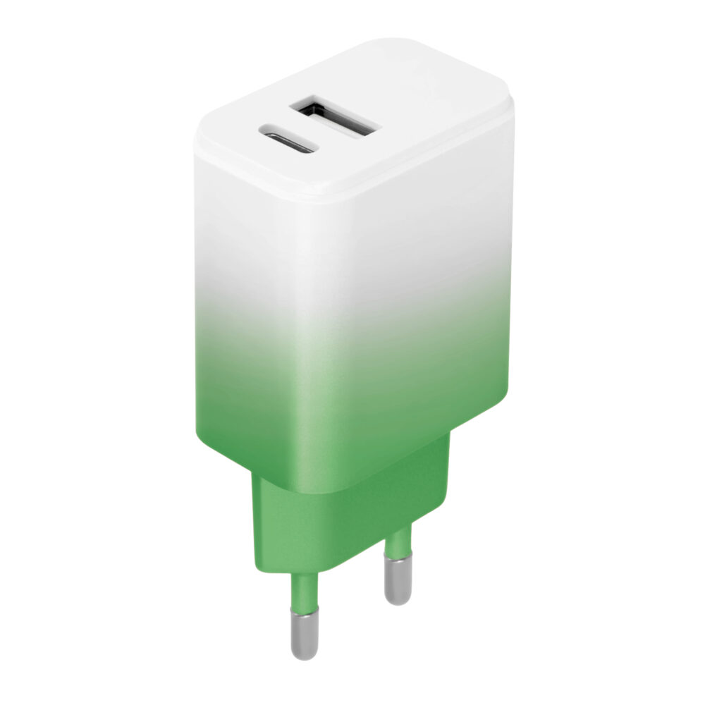 461315_oryg Setty charger USB + USB-C 20W LSIG-AC-20 mint-white gradient