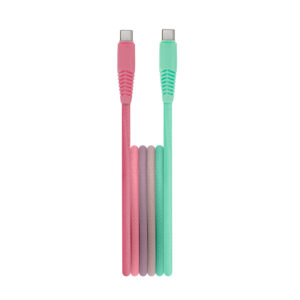 Setty cable USB-C - USB-C 1,5 m 3A KGC-C-1.5320 turquoise-pink gradient