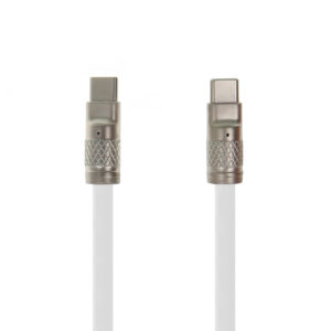 Setty Zink cable USB-C - USB-C 1,2 m 60W KZC-C-1.2600 white