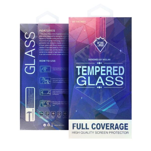 5D Full Glue Tempered Glass - for Motorola Edge 60 Fusion black