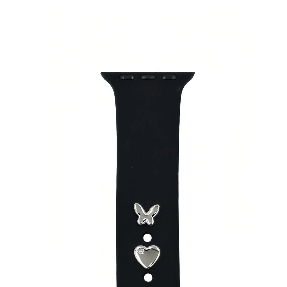 Pin Charms for watch straps butterfly silver