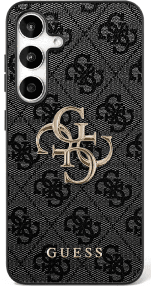 Guess case for Samsung Galaxy S25 FE HC PU LEATHER 4G METAL LOGO black