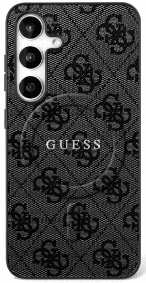 Guess case for Samsung Galaxy S25 HC MAGSAFE PU 4G RING CLASSIC LOGO czarna