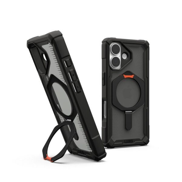 48030bc377bf406f4b58c7feac6f9aef UAG Urban Armor Gear case PLASMA XTE compatible with MagSafe for IPHONE 17 black / pop orange