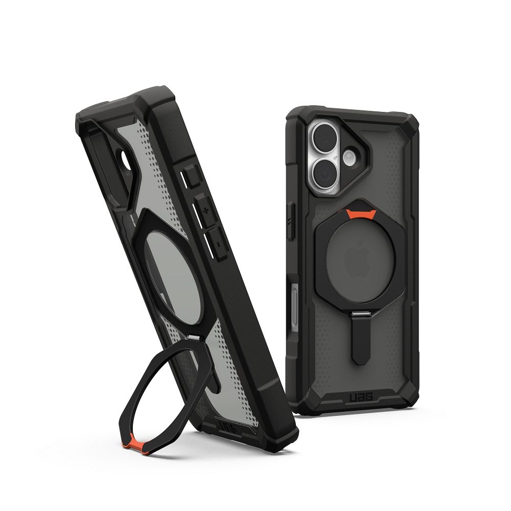 48030bc377bf406f4b58c7feac6f9aef UAG Urban Armor Gear case PLASMA XTE compatible with MagSafe for IPHONE 17 black / pop orange