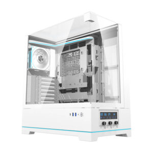 Darkflash DY450 PRO θήκη υπολογιστή (λευκό) + 1 ανεμιστήρας