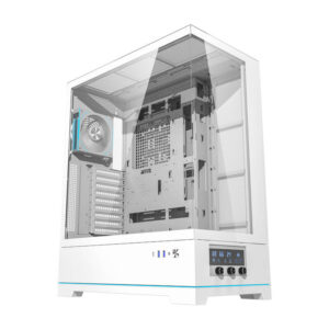 Darkflash DY451L PRO θήκη υπολογιστή (λευκό) + 1 ανεμιστήρας