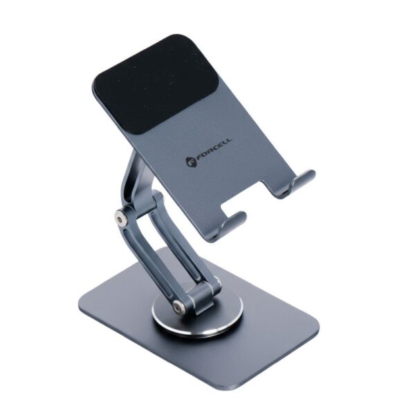 488313cb7955ac025a22851d0bcd7b86 Desk holder for phone / tablet foldable Forcell F-Grip Fold Stand 2 360 gray