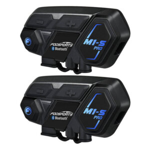 Fodsports M1-S Pro ενδοεπικοινωνία μοτοσικλέτας σε δύο πακέτα (μαύρο)