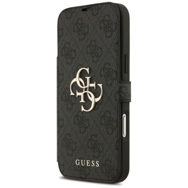 GUESS book case for IPHONE 17 Pro Max GUBKP17X4GMGGR (PU 4G Metal Logo) black