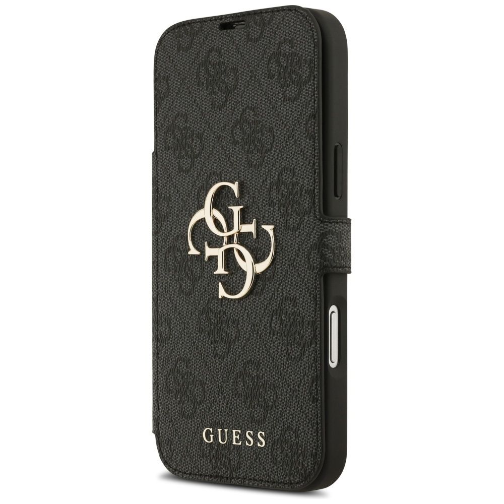 489a95bfff246cf6e650573ed06f4a1e GUESS book case for IPHONE 17 Pro Max GUBKP17X4GMGGR (PU 4G Metal Logo) black