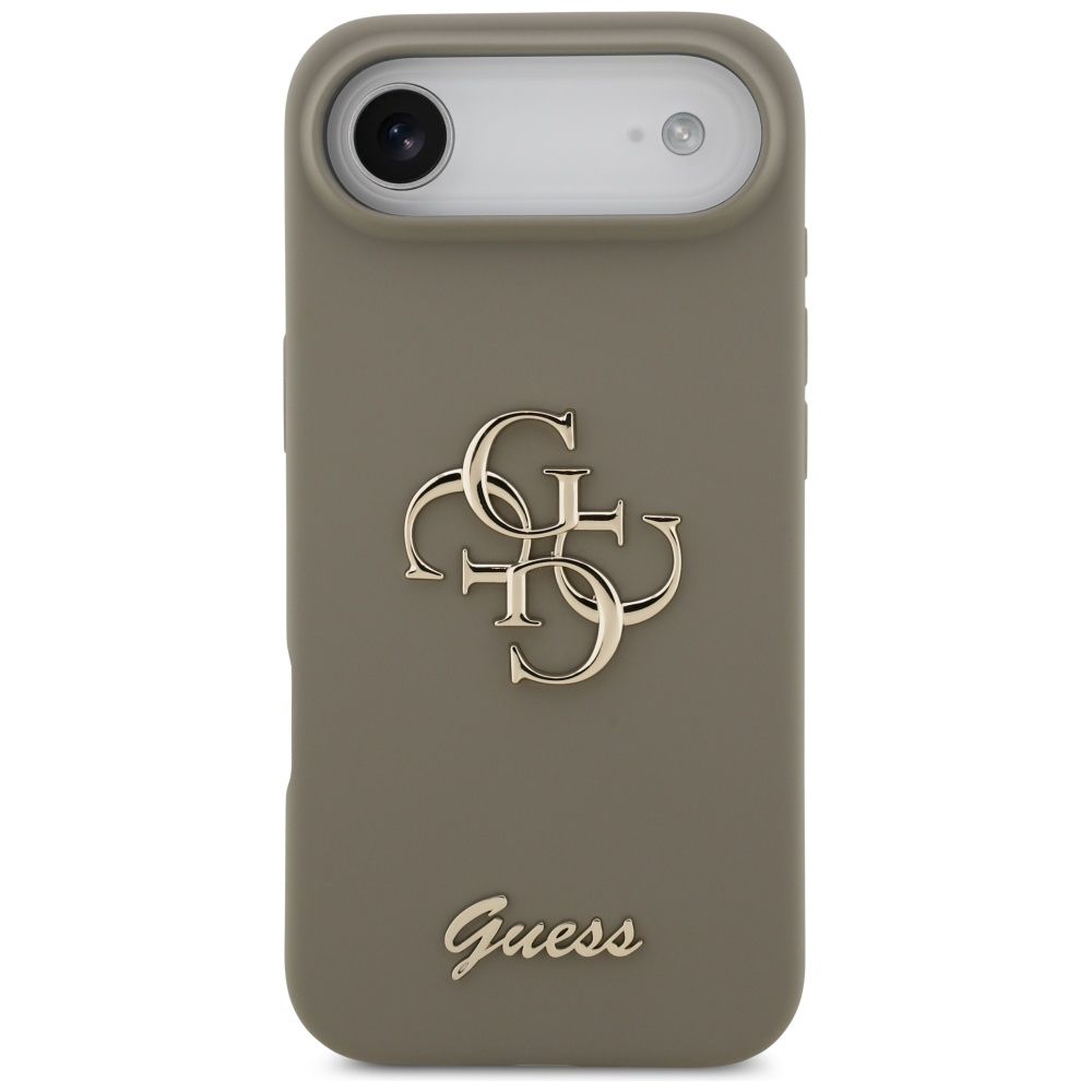 GUESS case for IPHONE 17 Air GUHCP17MSC4GSMW (Silicone W/ Big 4G Script) brown