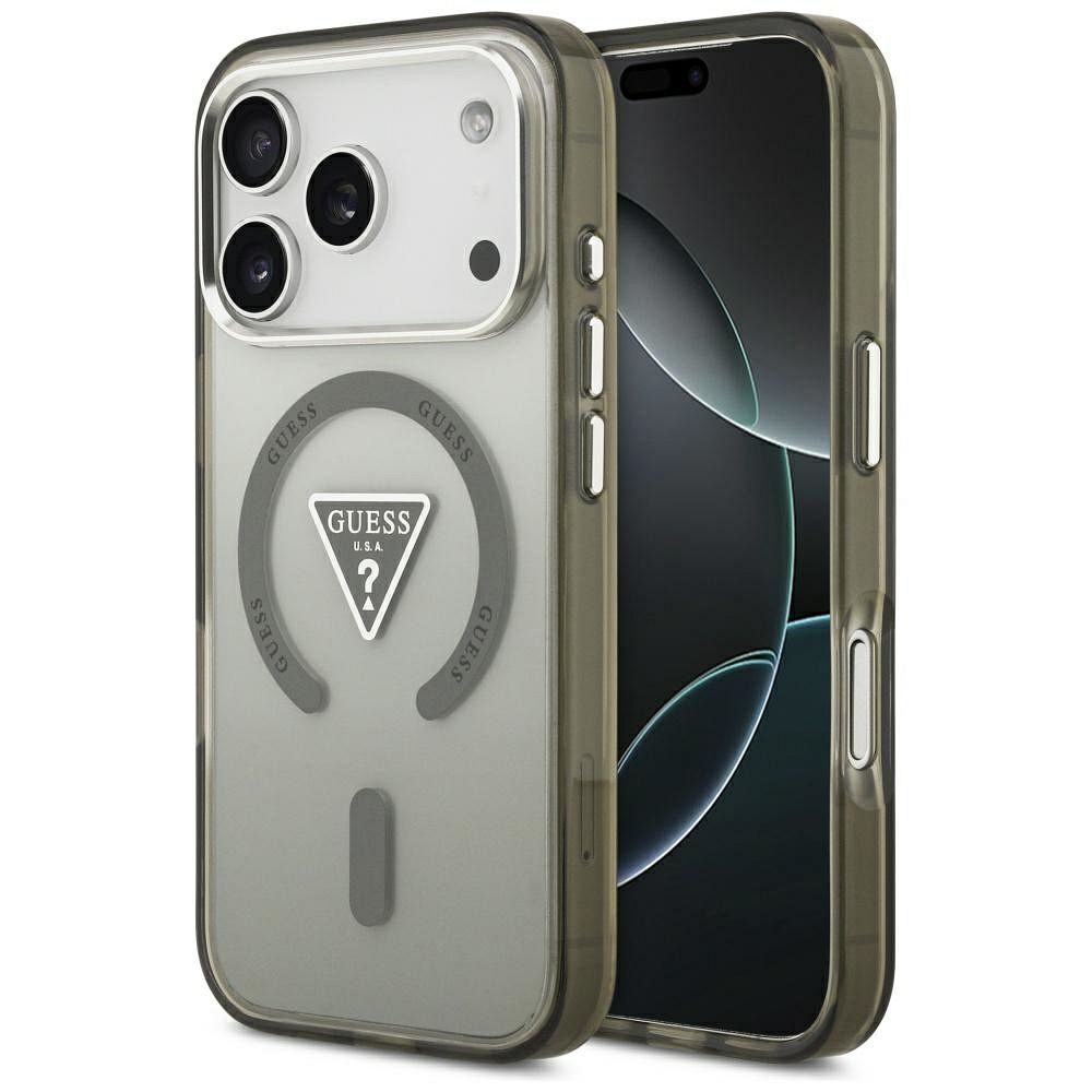 48ce8c91686511b26f671229cf024d58 GUESS case for IPHONE 17 Pro compatible with MagSafe GUHMP17LHGTMLCGA (IML Gradient W/ Triangle Logo) khaki