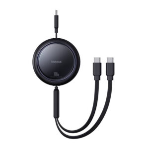 Καλώδιο USB-C 2W1 Baseus Bright Mirror, C+C / 100W / 1m (czarny)