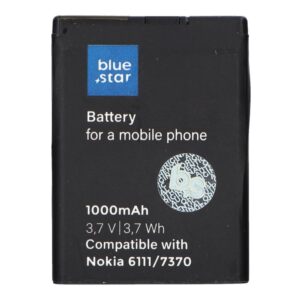 Battery for Nokia 6111 / 7370 / N76 / 2630 / 2760 / N75 / 2600 Classic 1000 mAh Blue Star Premium