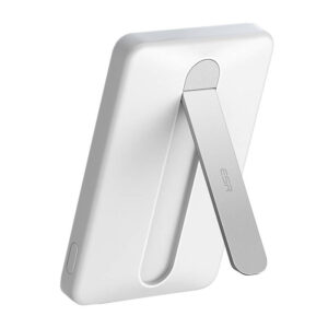 ESR Qi2 MagSlim 5000 mAh μαγνητικό powerbank με βάση (λευκό)