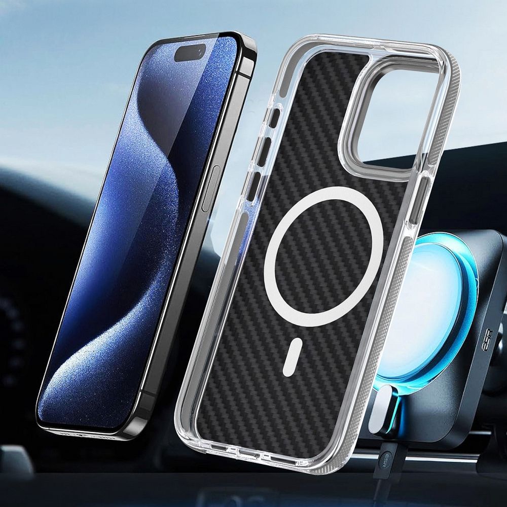 FIBER Case comapitble with MagSafe for IPHONE 16 PRO grey