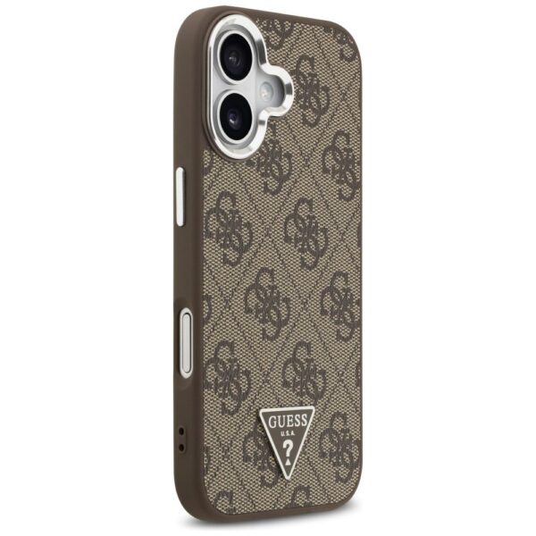 GUESS case for IPHONE 17 compatible with MagSafe GUHMP17SP4TSRCMW (PU 4G W/Triangle Logo SL) brown