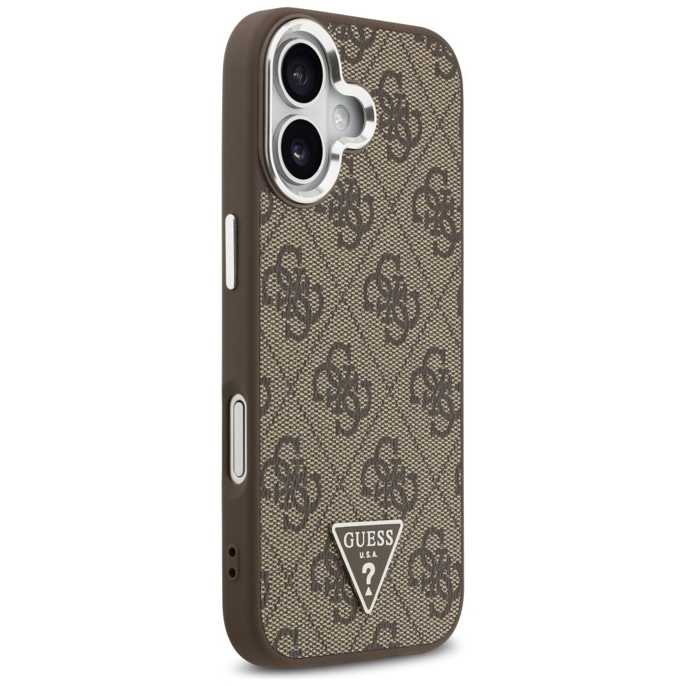4bd1089b4501133d40b5d620f1eb8be7 GUESS case for IPHONE 17 compatible with MagSafe GUHMP17SP4TSRCMW (PU 4G W/Triangle Logo SL) brown