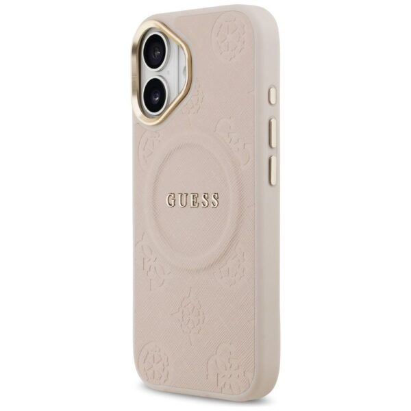 4c79fc48815623ee27a1be6ba690be06 GUESS case for IPHONE 17 compatible with MagSafe GUHMP17SPSAMSECP (PU W/ Peony Hot Stamp) pink