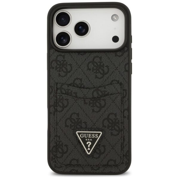 GUESS case for IPHONE 17 Pro Max GUHCP17XP4TPK (4G Double Card Triangle) black