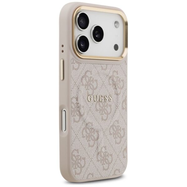 GUESS case for IPHONE 17 Pro compatible with MagSafe GUHMP17LP4MSEGCP (PU 4G W/ Classic) pink