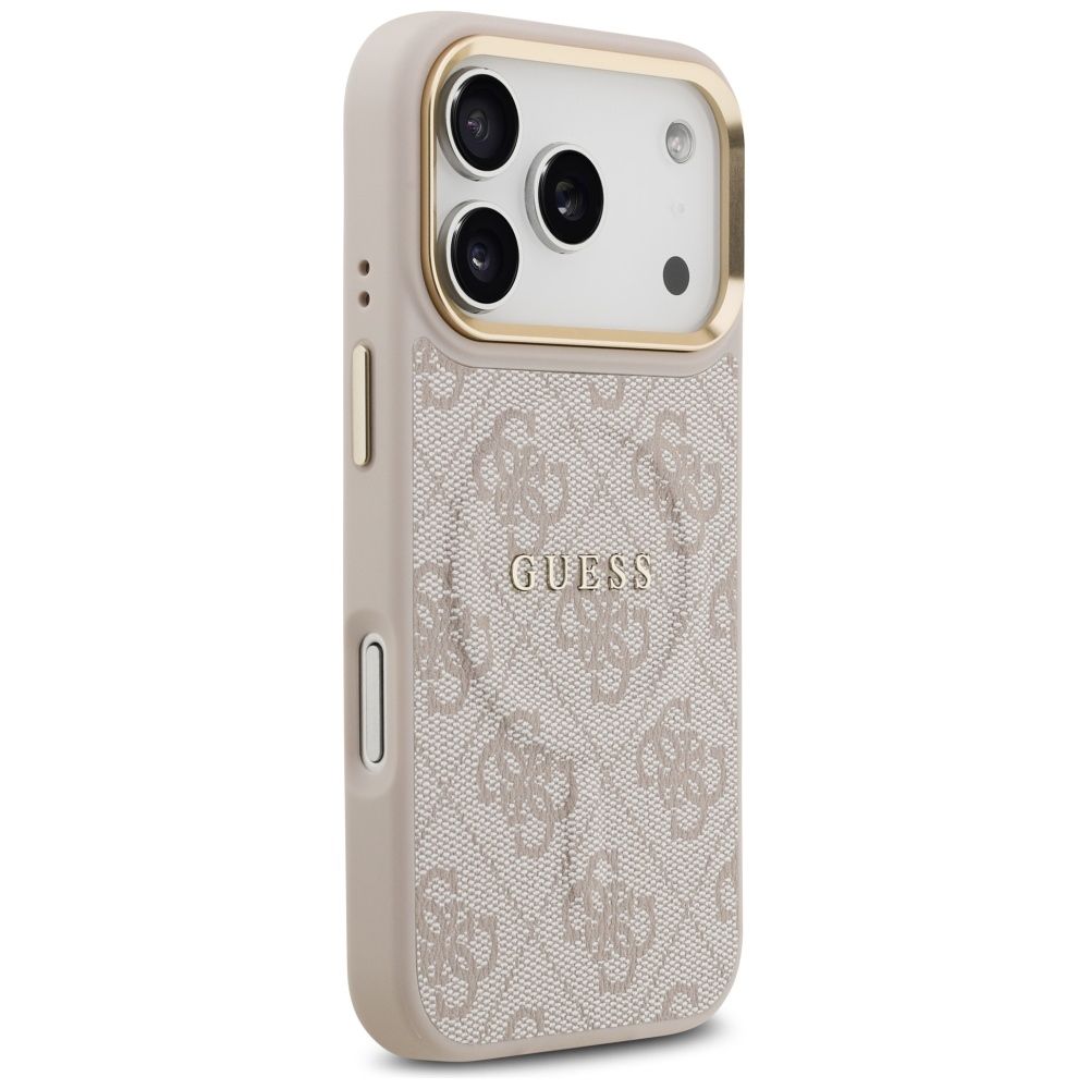 GUESS case for IPHONE 17 Pro compatible with MagSafe GUHMP17LP4MSEGCP (PU 4G W/ Classic) pink