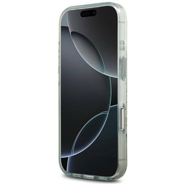 GUESS case for IPHONE 17 Pro Max compatible with MagSafe GUHMP17XHFWBDCEN (IML Flower & Tonal Circle) green