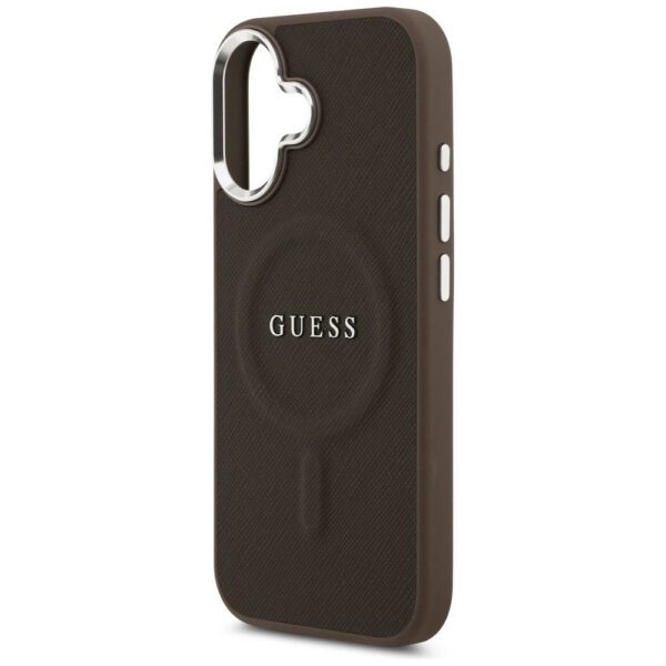 4e440d78ebc9c582cb28aac2daa5b89d GUESS case for IPHONE 17 compatible with MagSafe GUHMP17SPSAREGSW (PU W/ Classic Logo) brown