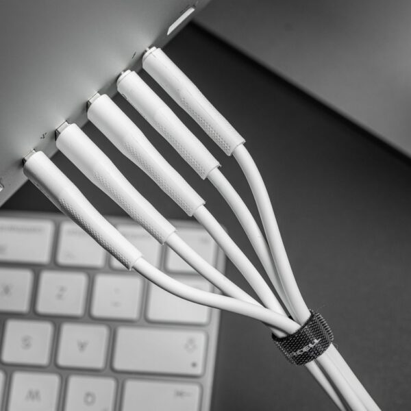 FORCELL F-ENERGY C341 cable USB A to Micro USB QC3.0 2,4A 18W Silicone 1 m white