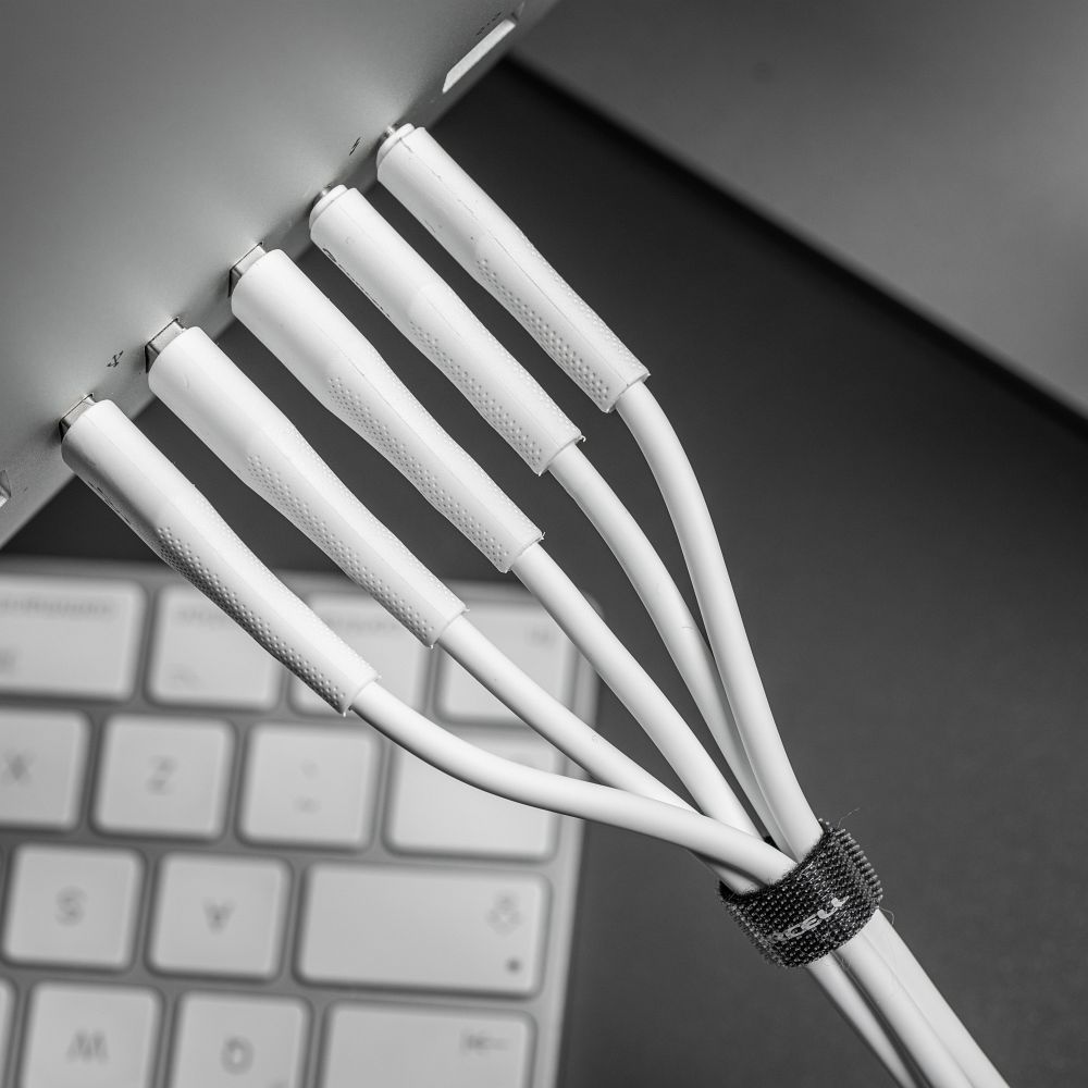 FORCELL F-ENERGY C341 cable USB A to Micro USB QC3.0 2,4A 18W Silicone 1 m white