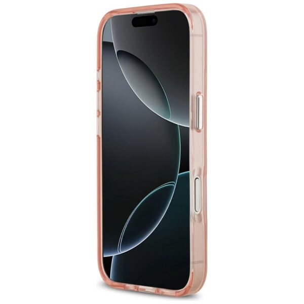 KARL LAGERFELD case for IPHONE 17 compatible with MagSafe KLHMP17SHMCHAQOP (IML Aquarelle Choupette & Logo) pink