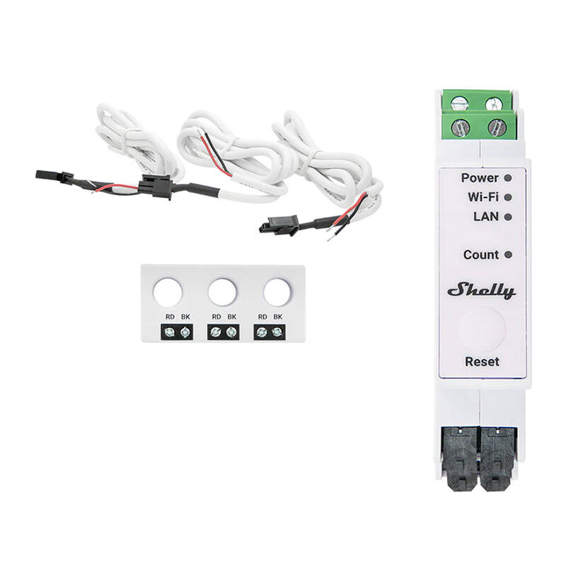 Shelly Pro 3EM-3CT63 WIFI 1/3-way μετρητής κατανάλωσης ενέργειας