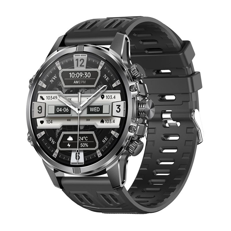 51247_4 Blitzwolf BW-AT6 plus smartwatch (μαύρο)