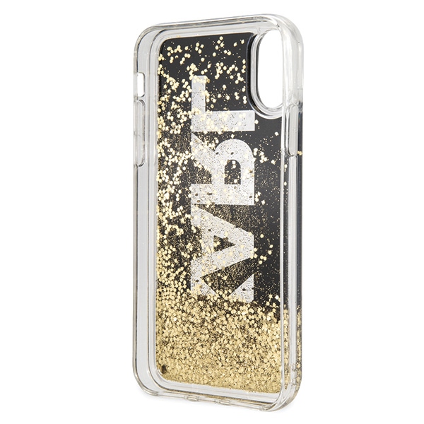 Karl Lagerfeld Karl Logo Glitter iPhone X/Xs Case - Blackeng