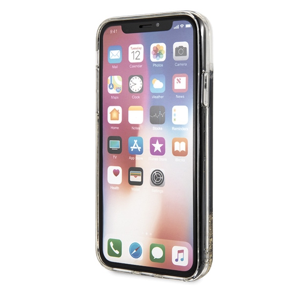 Karl Lagerfeld Karl Logo Glitter iPhone X/Xs Case - Blackeng