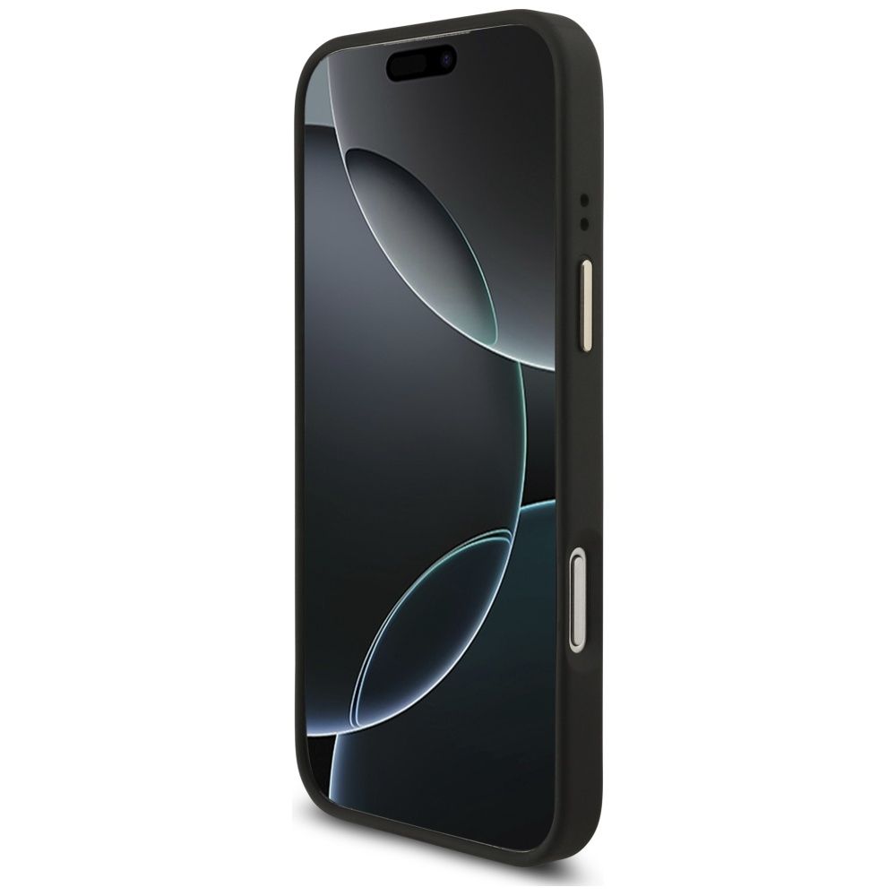 517735aeaadf0e790493759529771c69 GUESS case for IPHONE 17 Pro Max compatible with MagSafe GUHMP17XP4GTDGMK (4G PU W/ Triangle Logo) gold black