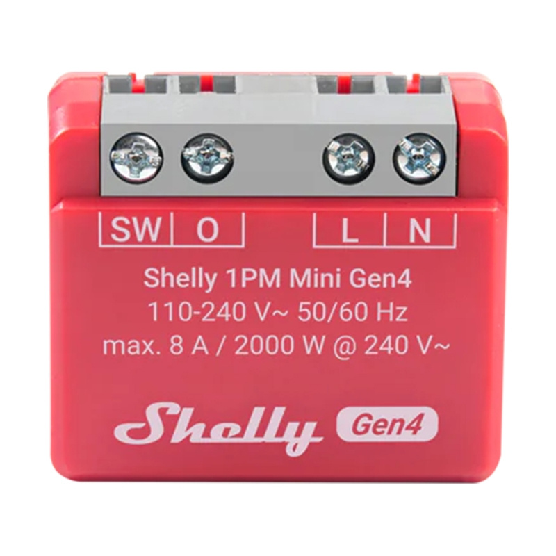 Shelly 1PM Mini Gen4 ελεγκτής Zigbee / ύλη
