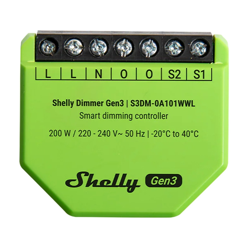 Shelly Dimmer Gen3 WiFi ελεγκτής φωτός