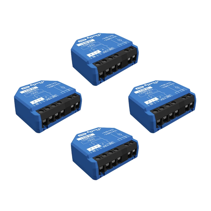 Shelly 1 Gen3 Σετ 4 ελεγκτών WiFi/Bluetooth