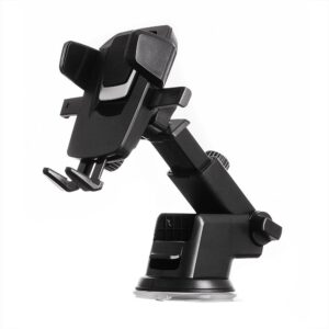 Telescopic adjustable car holder for dashboard, glass, blackeng