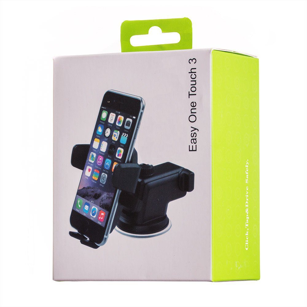 52120_3 Telescopic adjustable car holder for dashboard, glass, blackeng