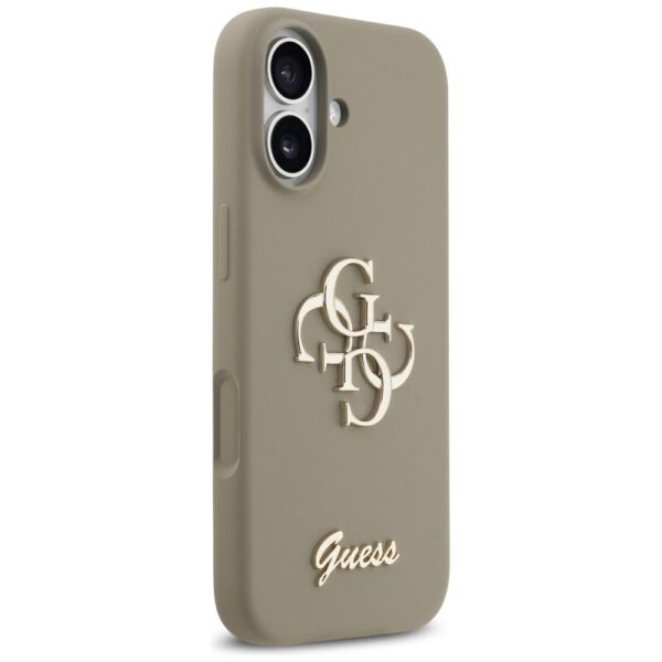 52234578f530d22ad736979d0d0f9581 GUESS case for IPHONE 17 GUHCP17SSC4GSMW (Silicone W/ Big 4G Script) brown