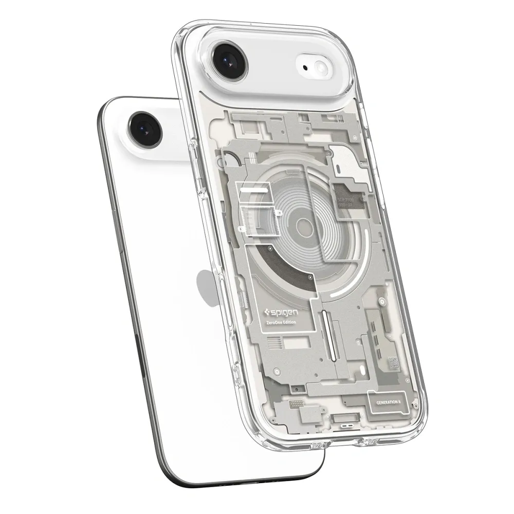 5269a692430e12b99ef10046ddf8a333 SPIGEN case ULTRA HYBRID MAG compatible with MagSafe for IPHONE 17 Air zero one natural tutanium