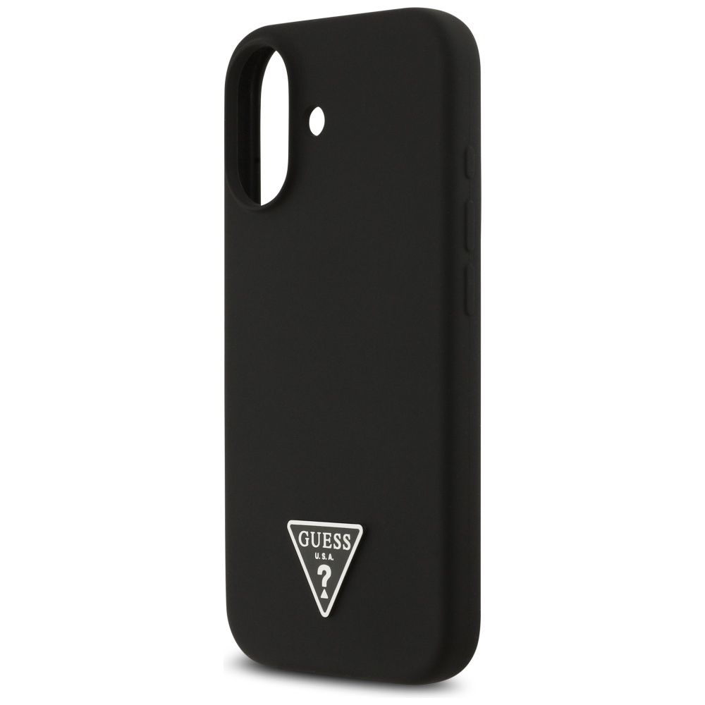 GUESS case for IPHONE 17 compatible with MagSafe GUHMP17SSCTRLMK (Silicone W/ Triangle Logo) black