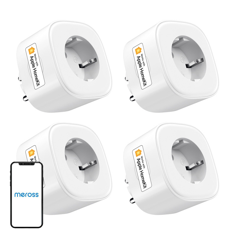 Έξυπνη πρίζα Meross MSS210HKQUA-EU (HomeKIt) (τετραπλή συσκευασία)